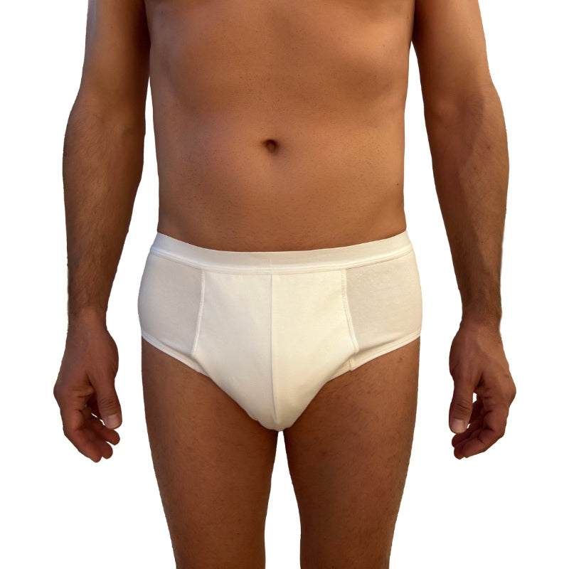 Incontinence brief for men cotton