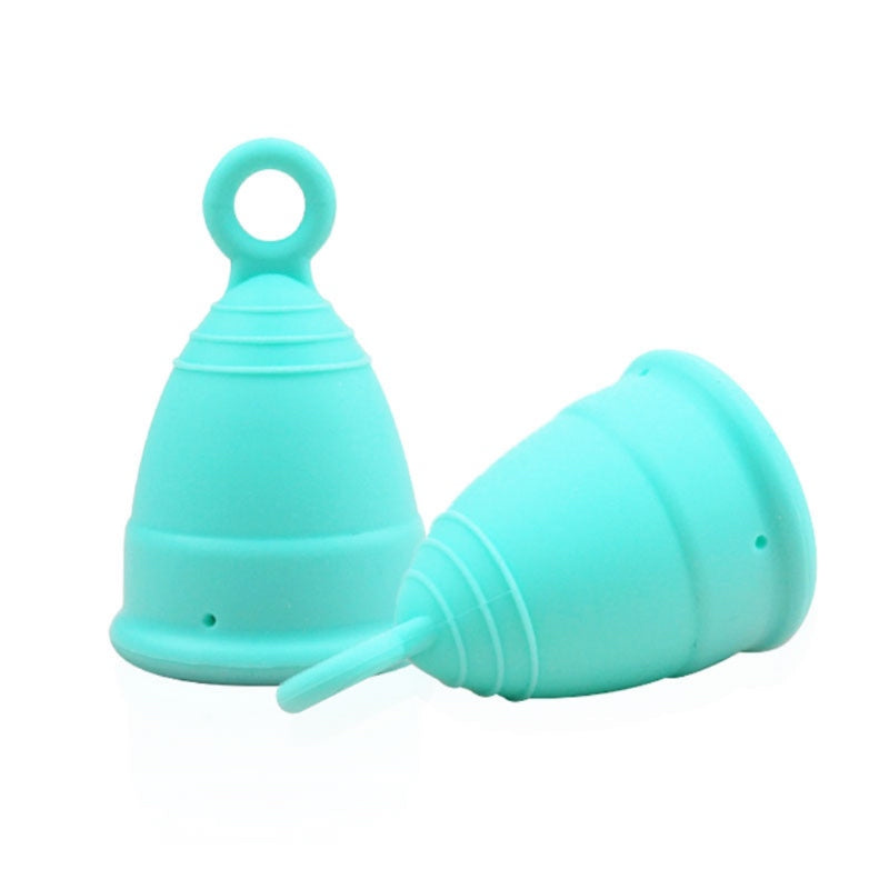 copa menstrual turquesa