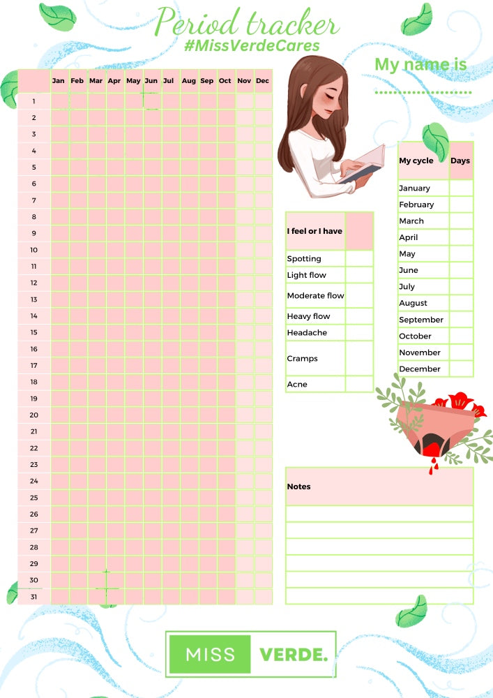#MissVerdeCares PeriodTracker_English