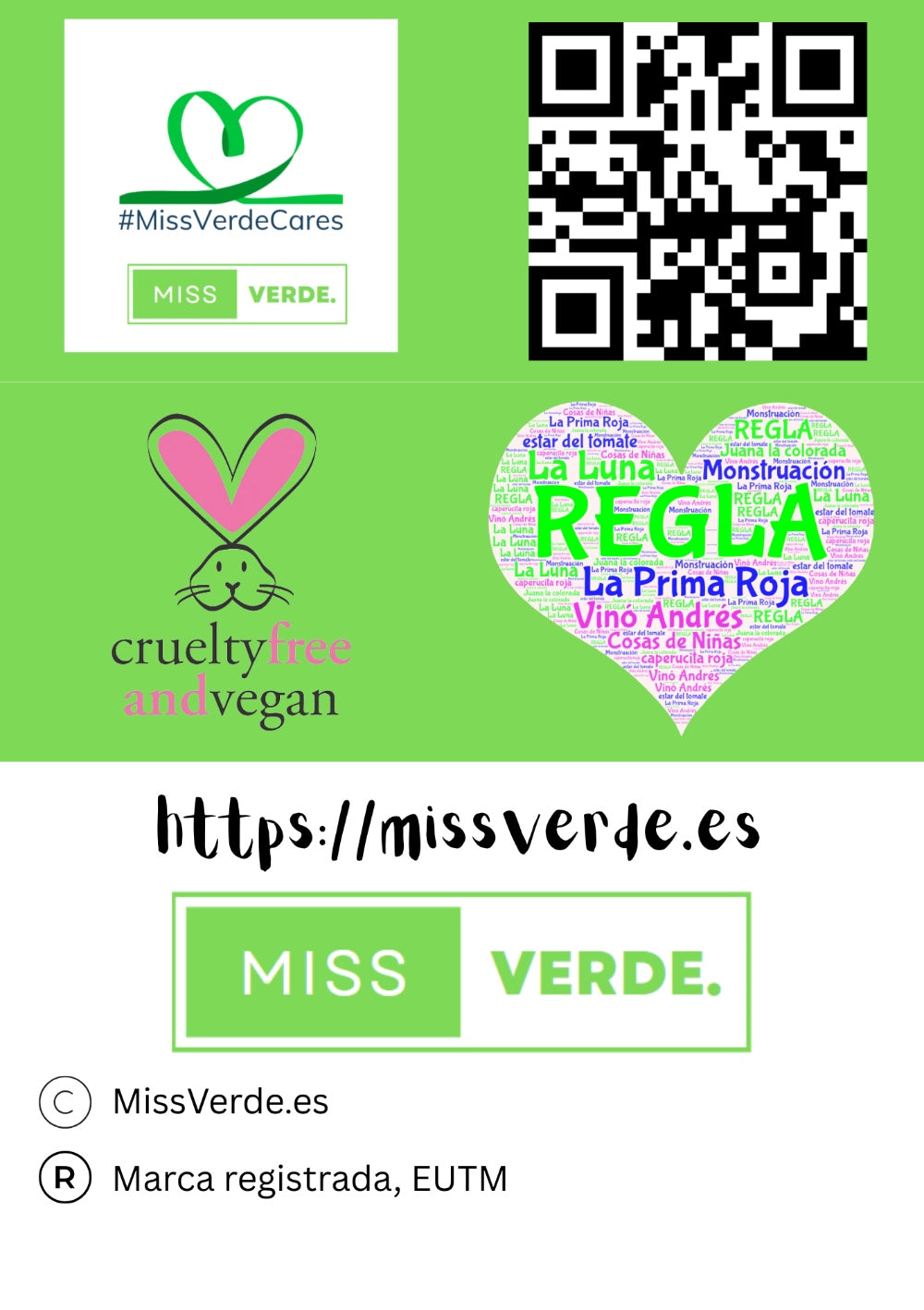 MissVerdeCares marca registrada Europea