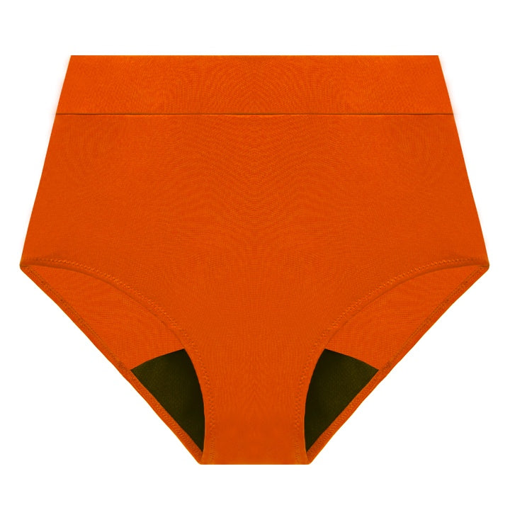 bikini menstrual tallas grandes naranja