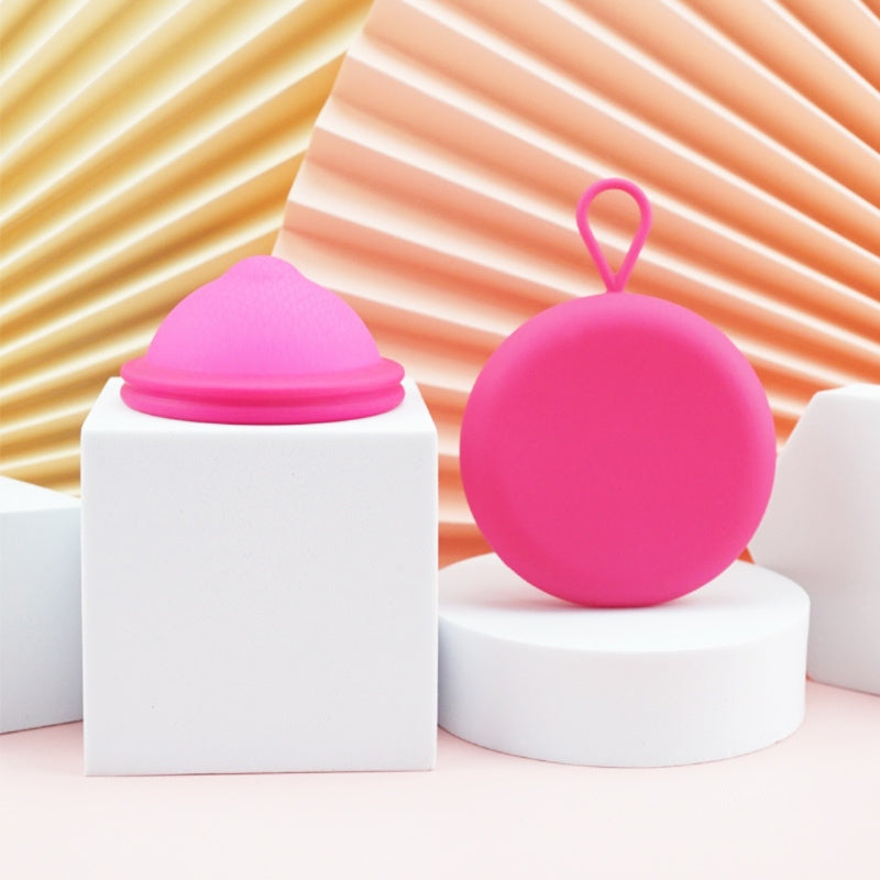 disco menstrual y estuche