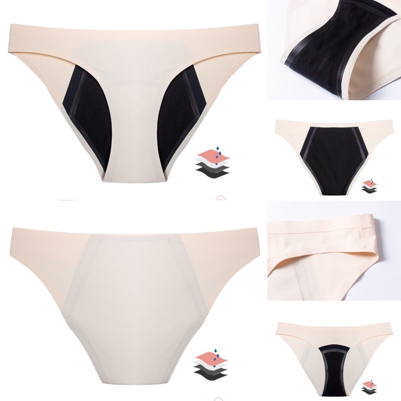 Collection of views menstrual underwear panties teens adolescents with protection gusset 4 layer absorption double bonded liquid lock technology
