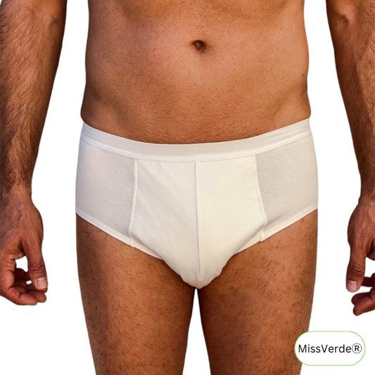 Incontinence brief for men cotton