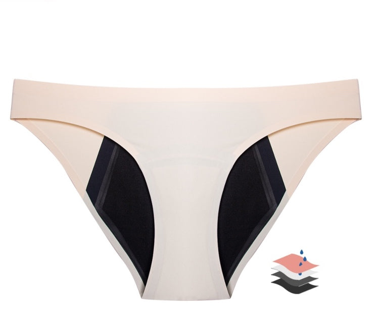 menstrual panties nude with bonded liquid lock double waterproof lining