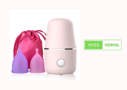 MissVerde tarjeta de regalo modelo esterilizador eléctrico para copas menstruales