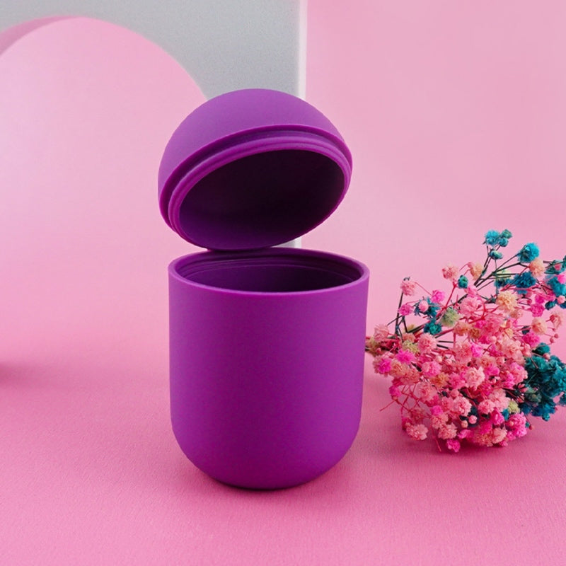 Vaso esterilizador para copa menstrual morado