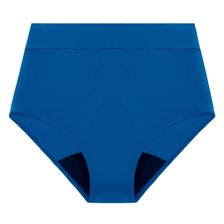 Braga menstrual bikini azul – Absorción fuerte, Bragas de mujer