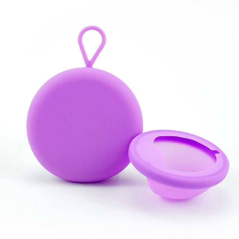 disco menstrual premium y estuche morado