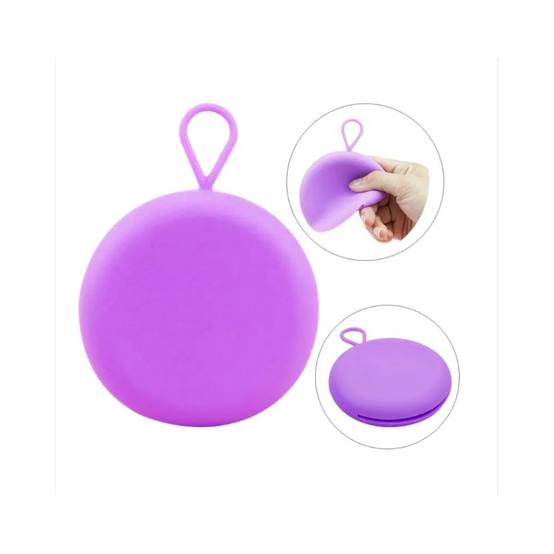 estuche para disco menstrual morado