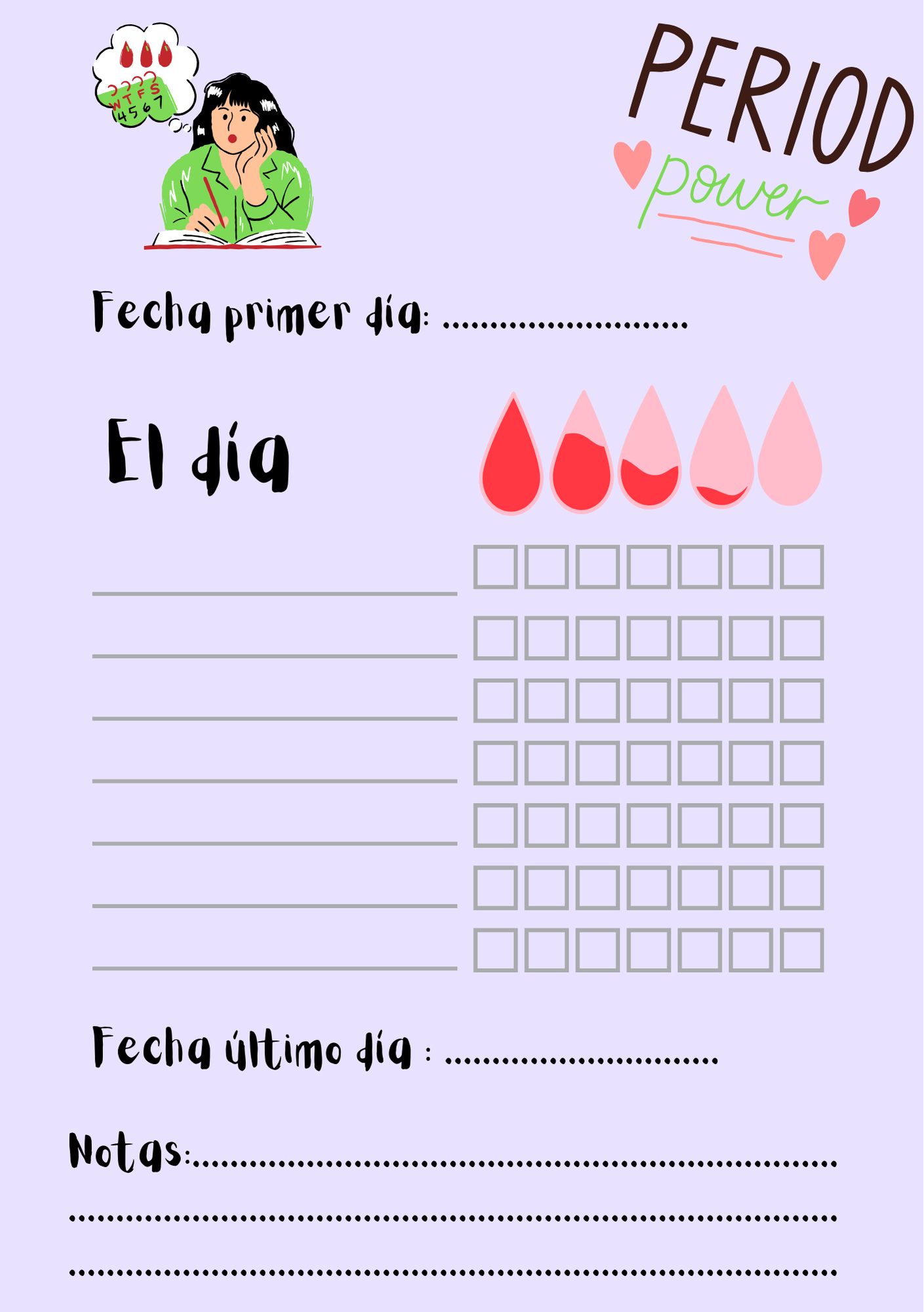 Folleto Mi Primera Regla