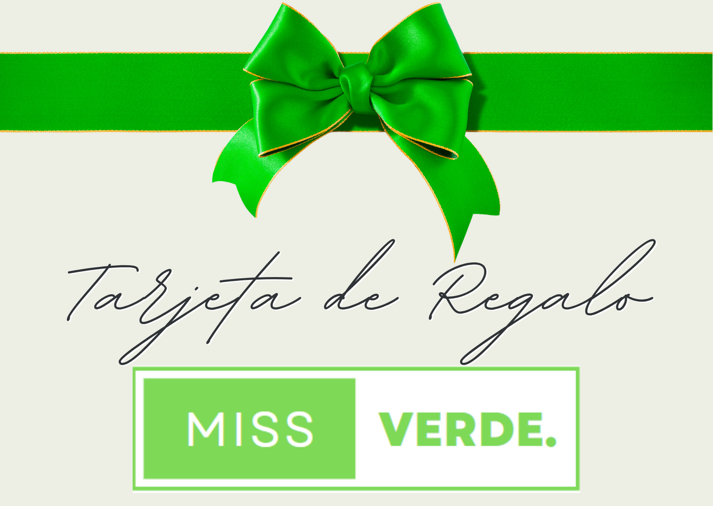 tarjeta regalo MissVerde Gift card MissVerde