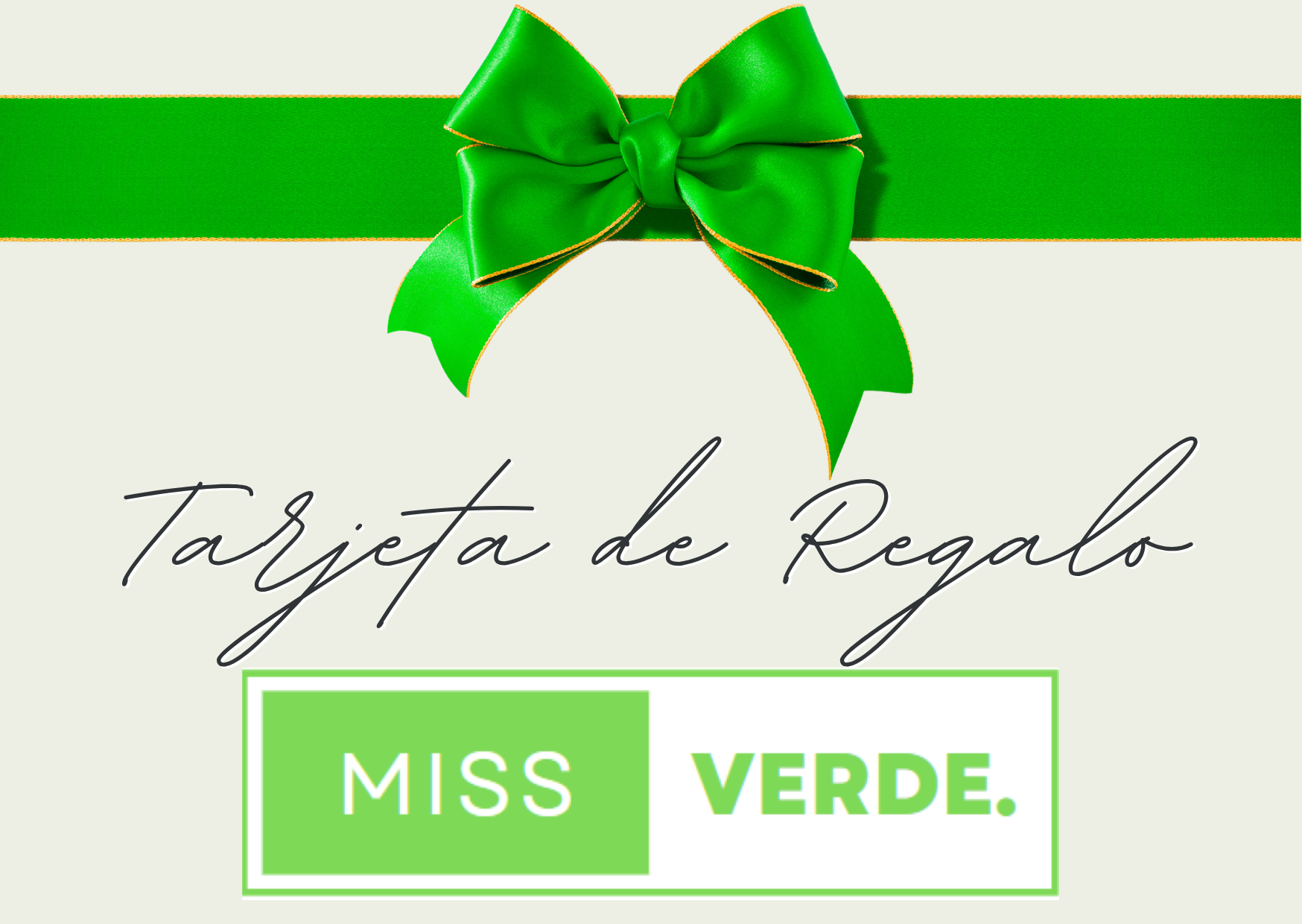 tarjeta regalo MissVerde Gift card MissVerde