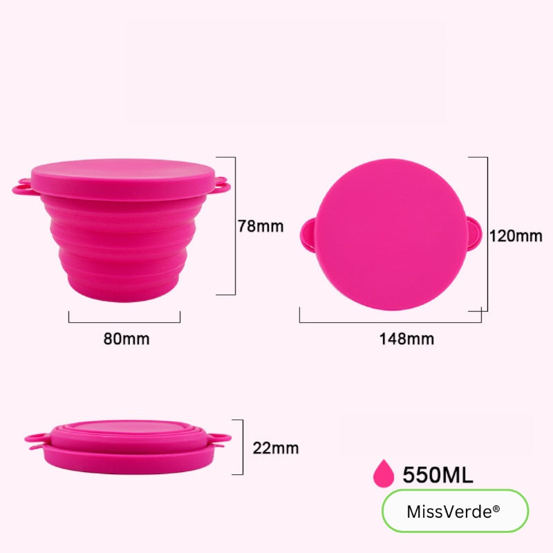 vaso esterilizador para discos y copas menstruales medidas